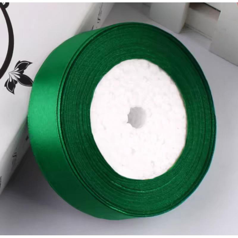 2.5cm Satin Floral Silk Ribbon Headband, Gift & Cake DIY, 25mm Polyester Craft Webbing