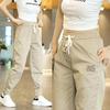 Summer Sports Ice Silk Casual Pants Women Loose Thin Quick Dry Pants Sports Nine-quarter Pants
