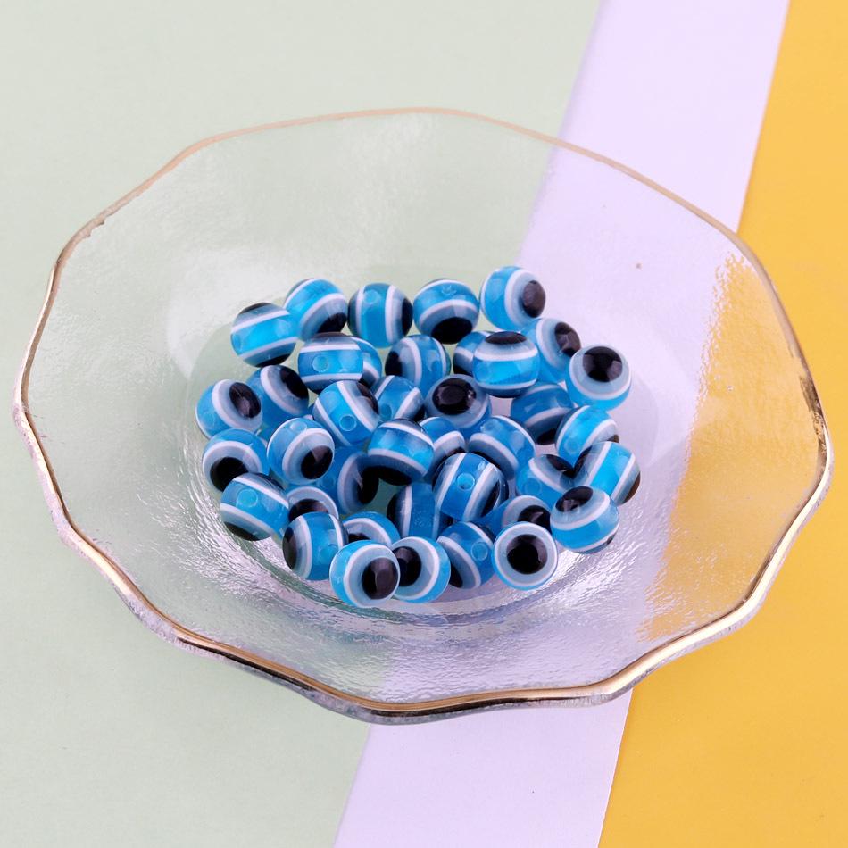 Mixed Size Transparent Resin Eye Beads for DIY Jewelry and Bracelets