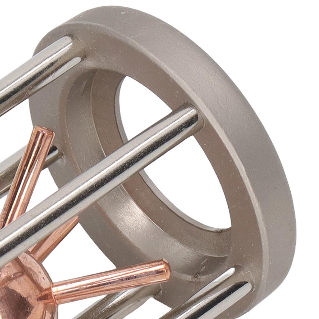 Trapped Spiked Ball Puzzle Adult Portable Zinc Alloy Funny Unlocking Puzzle Toy for Home Office
