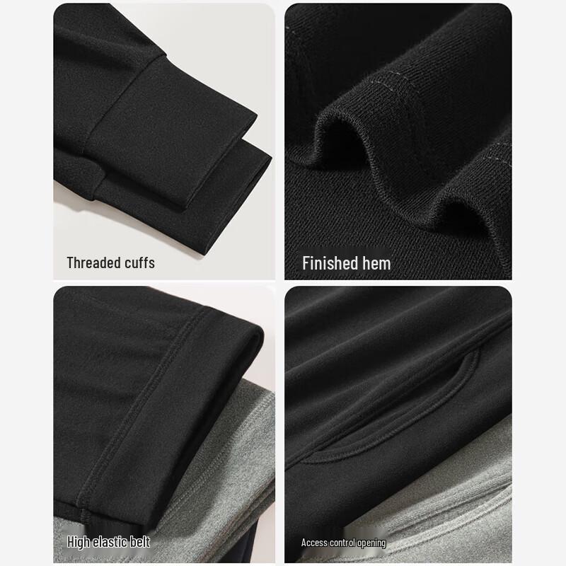 Langsha 100% Cotton Thin Thermal Underwear Set for Men and Women