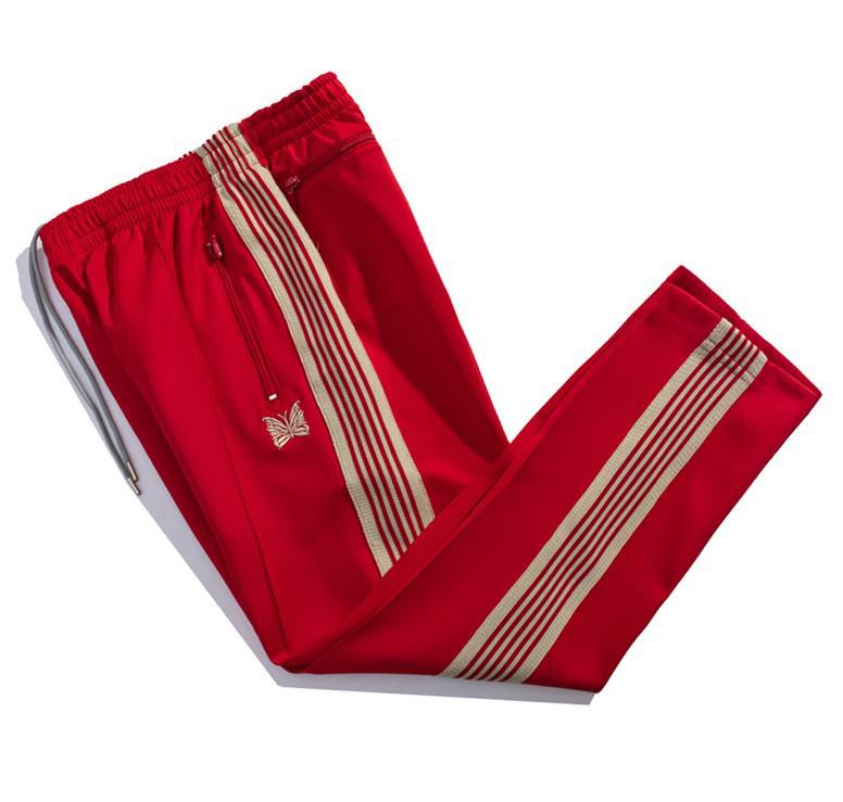 New High Street Fashion Loose Straight Butterfly Sports Pants - Unisex Black & White Striped Casual Trousers