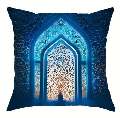 Multi-size Islamic Art Pattern Design Printed Pillowcase Eid Mubarak Decoration Cushion Pillow Case High Quality Home Ornaments
