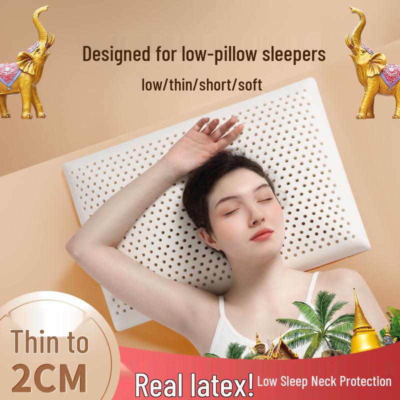 Ultra-Thin Natural Latex Neck Support Pillow for Children