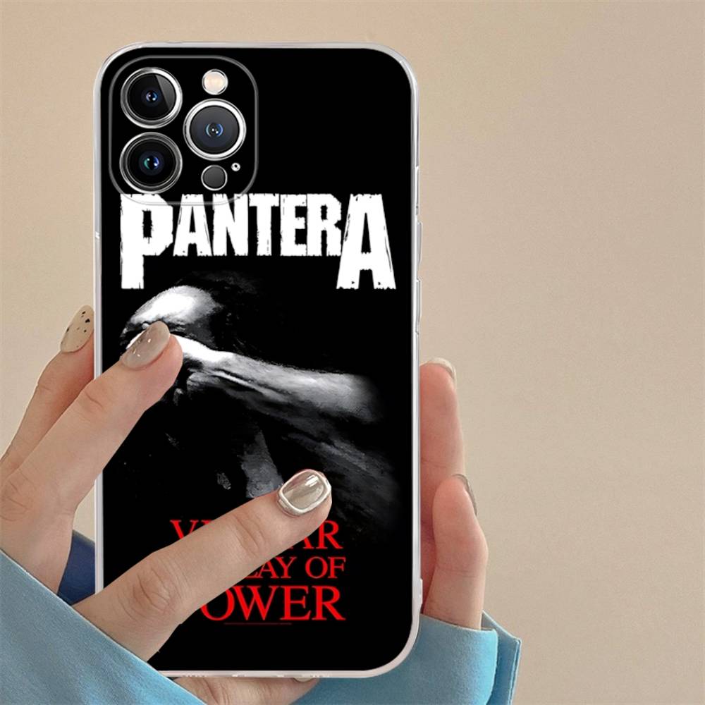 Dark Heavy Metal Rock P-PanteraS Band For IPhone 17 16 15 14 13 12 11 Pro Max Plus Transparent Soft TPU Phone Cover