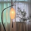 Teahouse Study Atmosphere Wabi-sabi Lantern Floor Lamp with Retro Branch Design