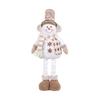 Christmas Gnome Plush Doll Retractable Legs Santa Claus Snowman Elk Ornament Adjustable Standing Figurine Decoration
