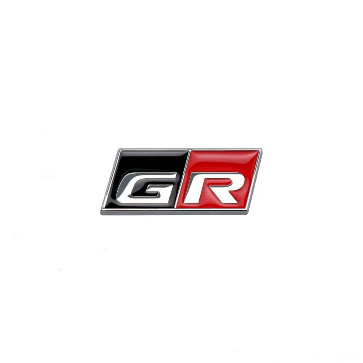 3D Metal Logo Car Steering Wheel Badge Car Emblem Labels Stickers Accessries GR серебряный