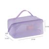 Large Capacity Mesh Makeup Bag - Portable Transparent Toiletry Storage