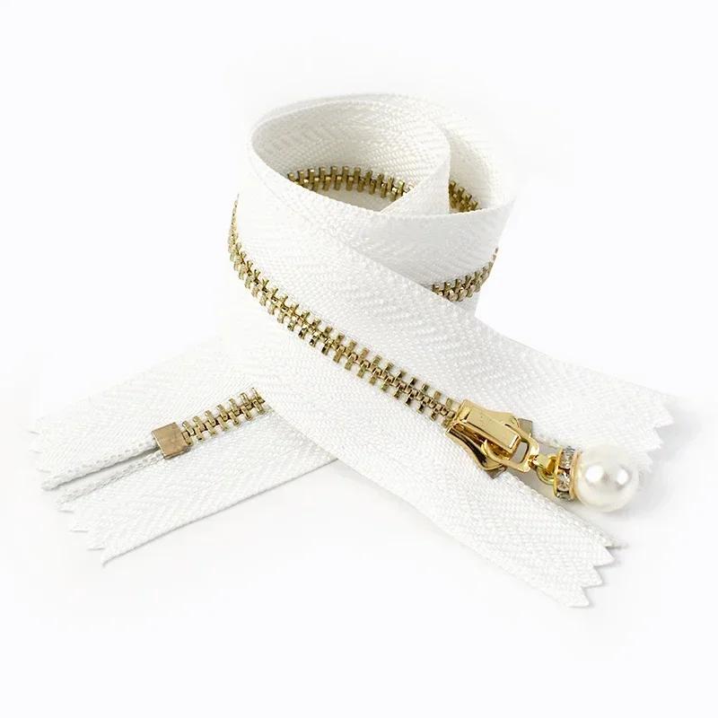 5 Piezas Cremalleras Metálicas Meetee #3 15/18/20/25/30cm Cierre de Cremallera de Extremo Cerrado para Coser Chaqueta Abrigo Decoración Reparación de Cremalleras Accesorios DIY