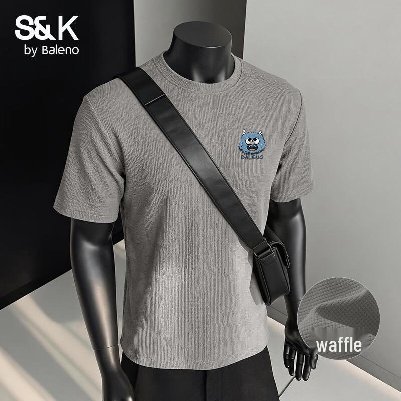 Baleno Men s S&K Series Logo Print Short Sleeve T-Shirt 3XL