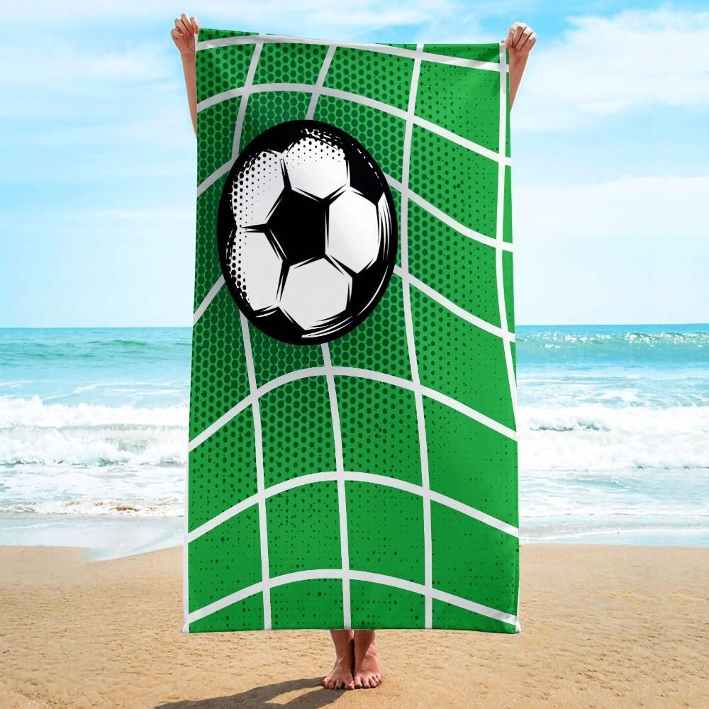 Soft Quick-Dry Beach Scarf Breathable Sports Towel Multifunctional Shower Towel Football Event