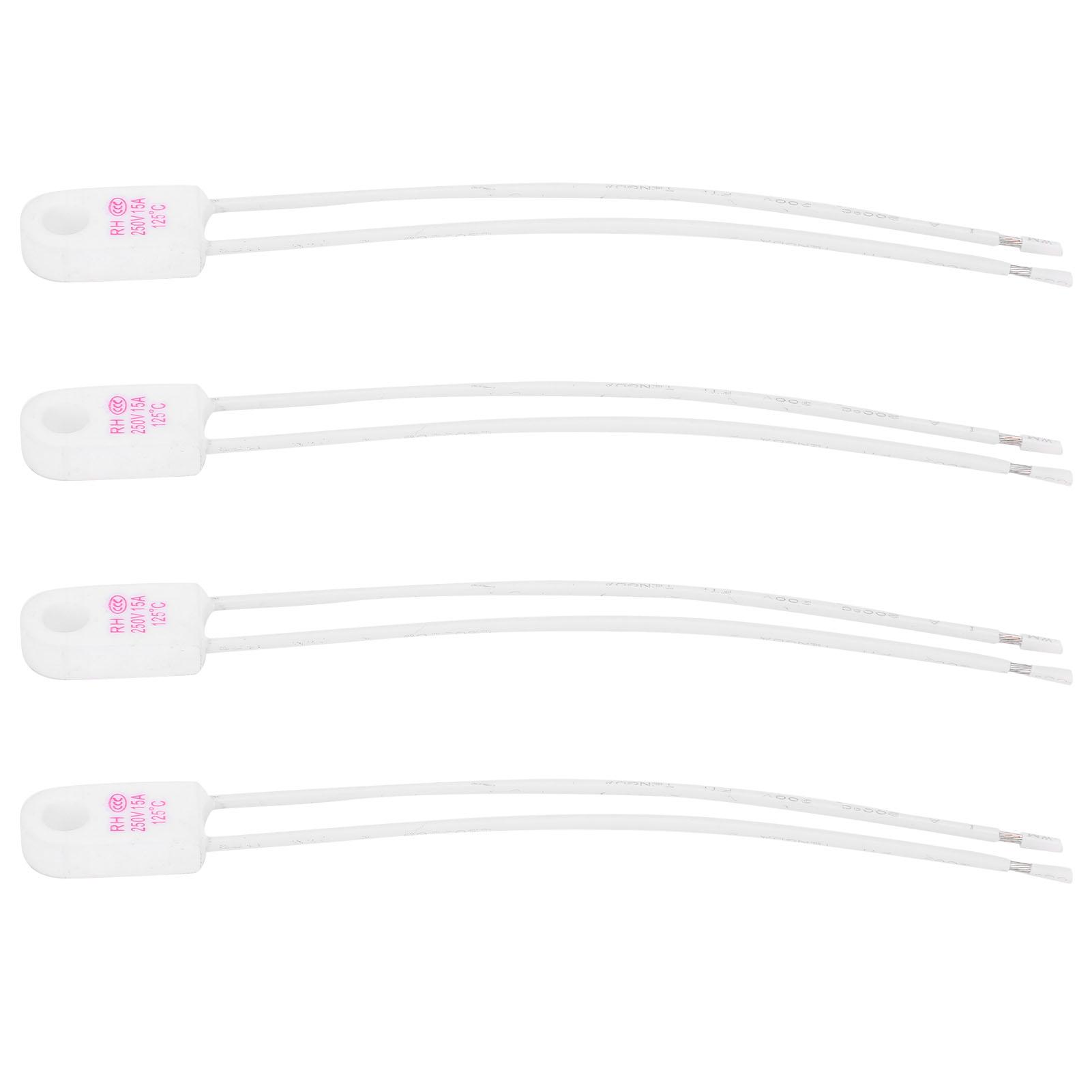 

4 шт. Керамический тепловой предохранитель квадратная защита от температуры аксессуары для электрической цепи