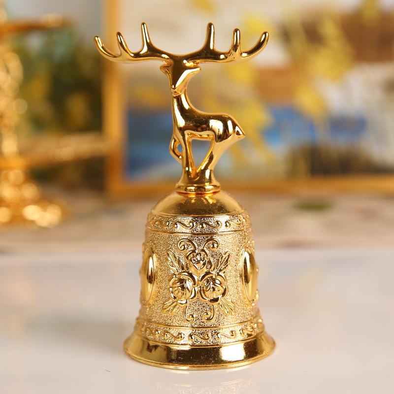 

Deer bell rose hand ring bell new hand ring bell bar restaurant bar bell open meal bell table bell