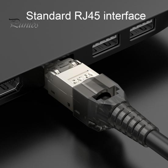 RJ45 Network Connector Universal Easy Assembly High Speed LAN Data Transfer Network Connector Head Accessories