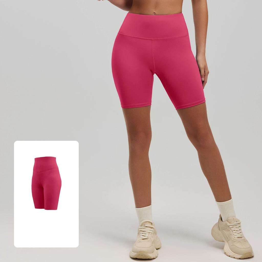 New Summer Fitness Yoga Shorts for Women Hip-raising High-waisted Elastic Leggings Sports Running Pants Female
