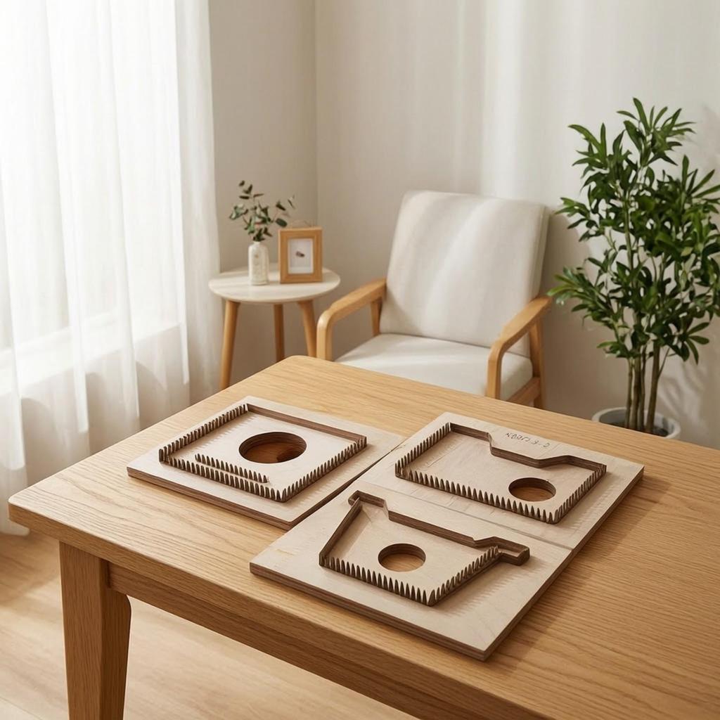 Card Holder Die with Wooden Board Craft Tool Repeatable for Workshops