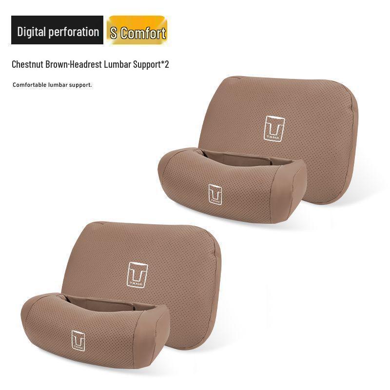Tank Headrest Neck Support & All-Season Lumbar Pillow for Models 500/700/300/400