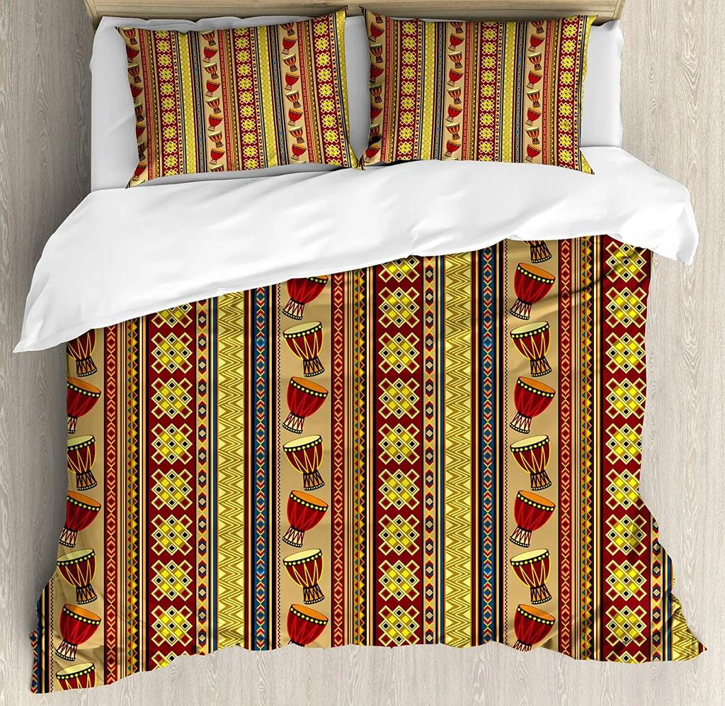 Grey and Yellow Bedding Set For Bedroom Bed Home Street Art Modern Grunge Abstract Design Duvet Cover Quilt Cover And Pillowcase