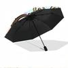 Labubu Print Automatic Open Close Umbrella, Portable Foldable Umbrella, for Outdoor Commute Camping Trip, Ideal Birthday Gift