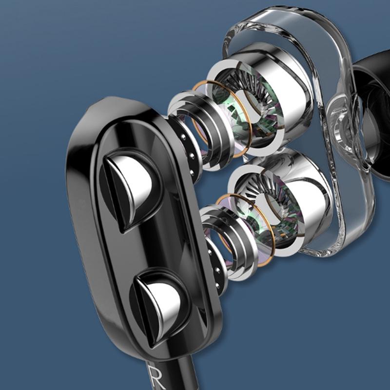 Stereo Wired Earphone High Bass 6D Stereo In-Ear Sport Earphones Earbuds