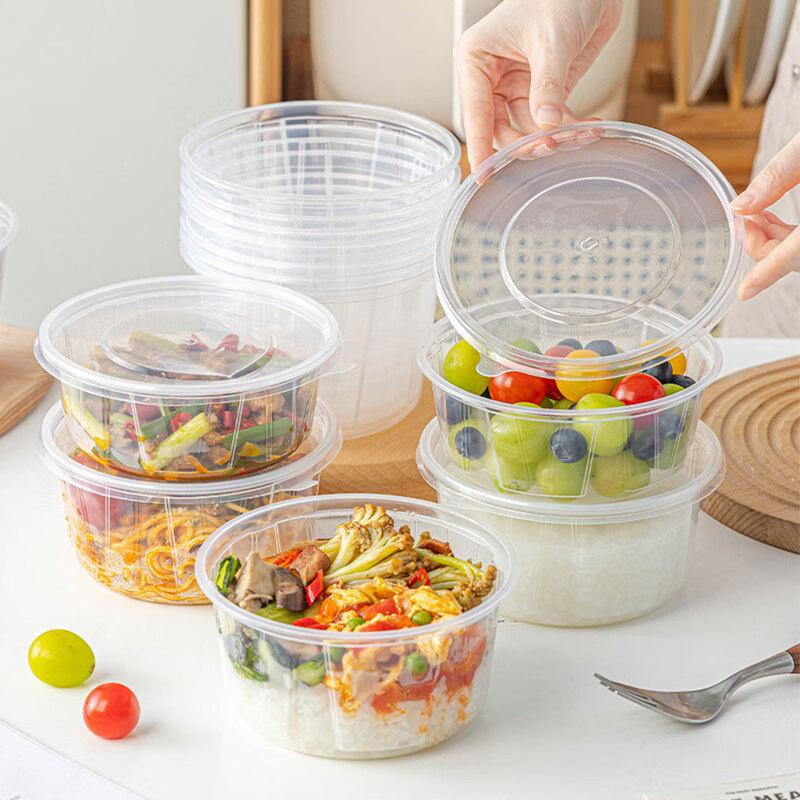 Disposable Round Food Container with Lid