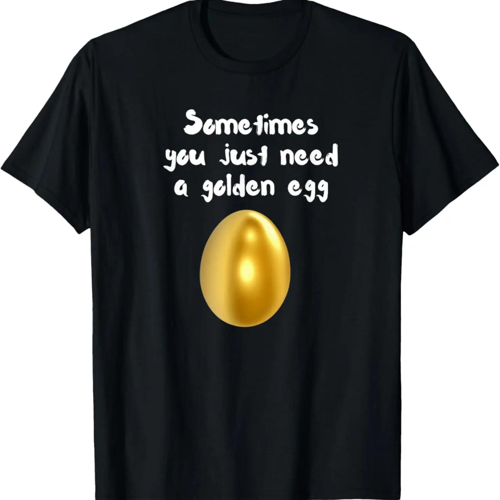 

Иногда тебе просто нужно золотое яйцо - Футболка для хорошего самочувствия XXXXXL чёрный