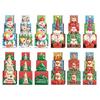 Colorful Christmas Gift Box Set, 3 Cardstock Boxes with Character Artwork and Scored Folding Construction for Gift Use