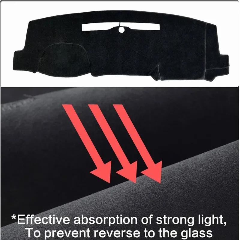 Car Dashboard Center Control Cover Mat  Sun Visor Parasol Pad Sunshield Cushion Dashmat Cape for Peugeot 508 MK2