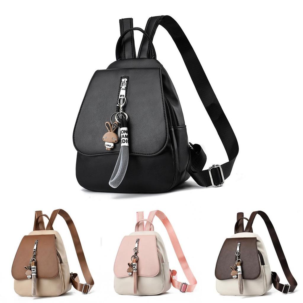 Trendy Colorful Large Capacity Backpack For Women Stylish Chic Durable Pu Material