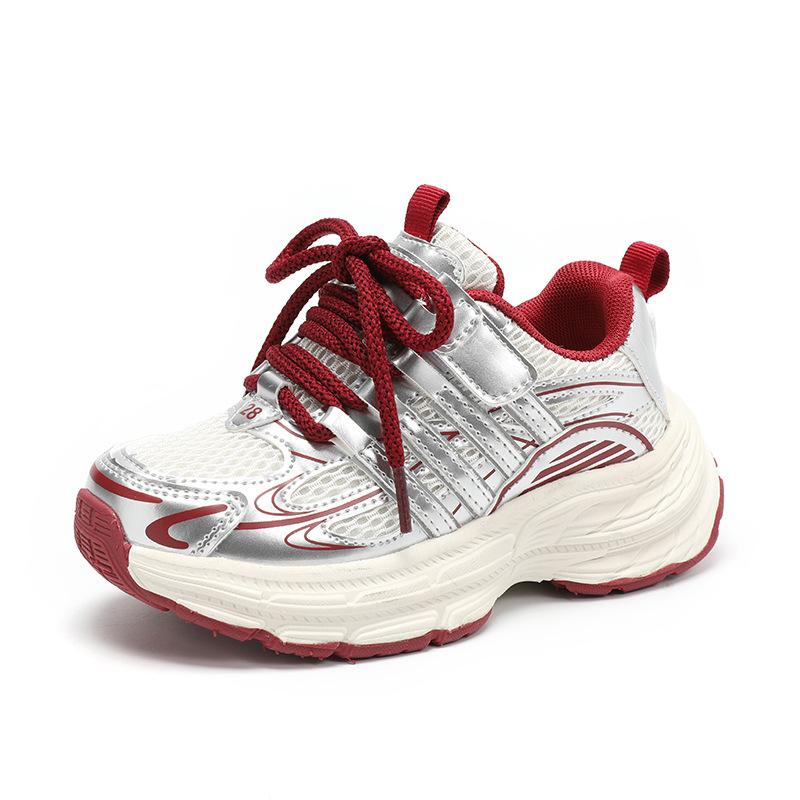 

Children s dad shoes spring 2025 popular mesh breathable baby girl running shoes fashionable versatile boys single shoes 27-31 yards 5 pairs in one hand