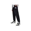 Li Ning Disney Hugging Dragon Collaboration Series Loose Fleece Cuffed Knitted Sports Pants Men bottoms Black AKLU513-1