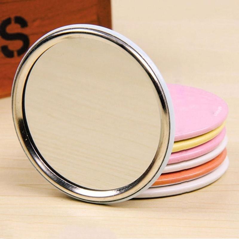 2PCS Makeup Mirror Hand Pocket Travel Mini Cosmetic Mirror  Random