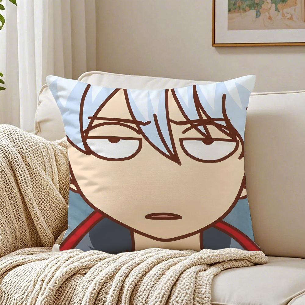 Anime Parody GGintama Cushion Cover Pillowcase Antidustmite living Room Sofa Decor Cushion Room