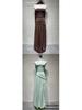 Strapless Long Dress with Slit Skirt