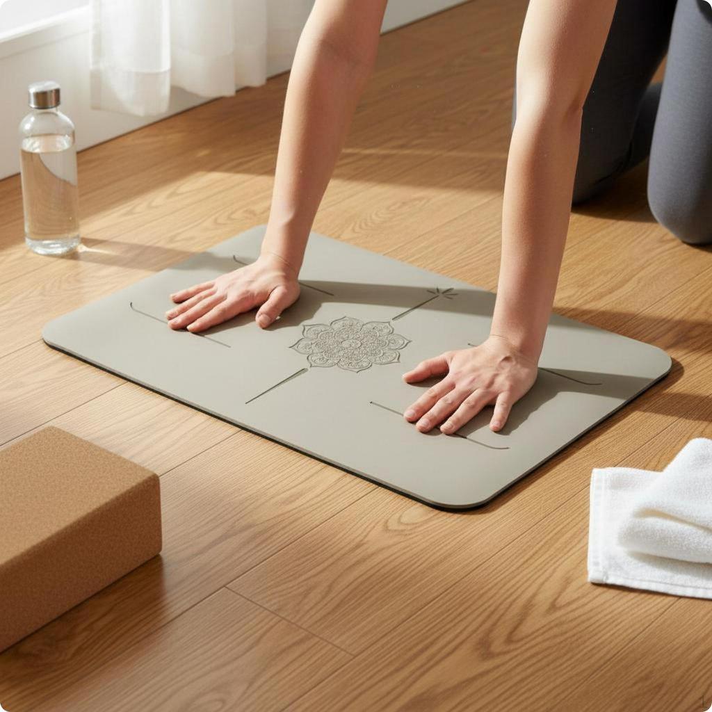 Handstandmatte Gummi Anti-Rutsch-Pad Balance Training für Anfänger Dunkelgrau