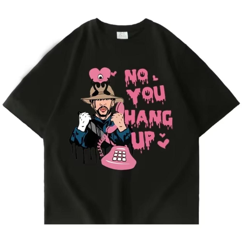 

Bad Bunny Un Verano Sin Ti Album T Shirt Women Men No You Hang Up Printed T-shirt Short Sleeved Fashion Classic Aesthetic Tops XXXXXL