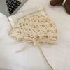 Korean Style Knitted Hat Hollow Design Crochet Hat Fashion Women's Hat  Autumn
