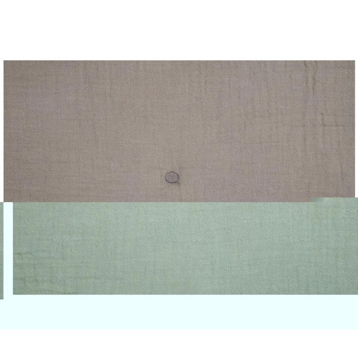 Plaid ou Edredon - Colors beige - 125 x 150 cm - Double gaze de coton - Doux et confortable