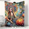 Woman Rhinestones Pictures Soft Plush Blanket,Flannel Blanket Throw Blanket for Living Room Bedroom Bed Sofa Office Cover Gift
