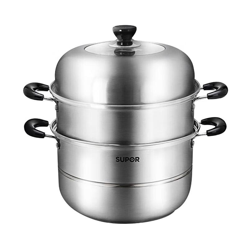 

Supor 304 Stainless Steel Double Layer Steamer