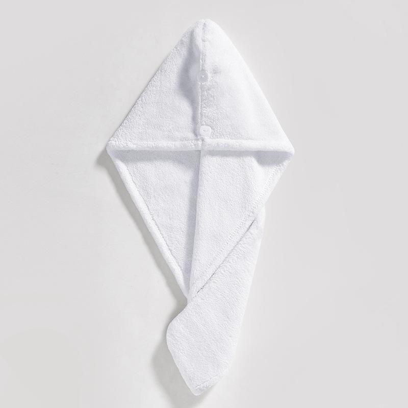 

2pcs Microfiber Hair Towel Super Absorbent Quick-Dry Unscented Curl Enhancing Turban Double Button Hair Wrap for Normal Hair