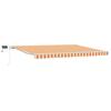 Retractable Awning Yellow and Orange 450 X 350 Cm