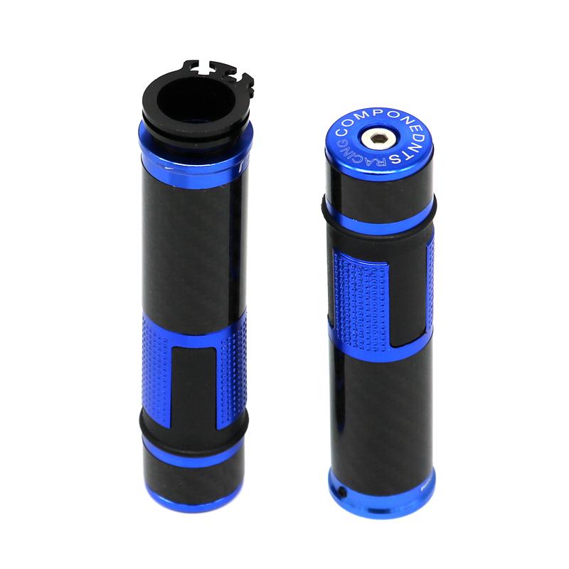 LMoDri Motorcycle Handle Bar Grips 7/8 " 22mm Aluminum Alloy CNC Handlebar Grip Universal Modification