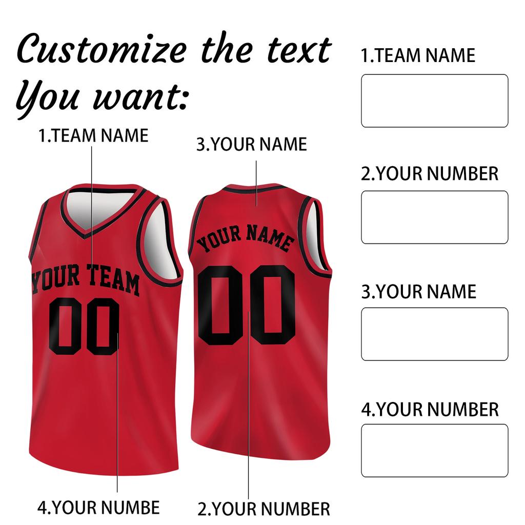 Custom Basketball Jerseys Personalized Printed Team Name & Number Sports Uniform For Men Women Youth