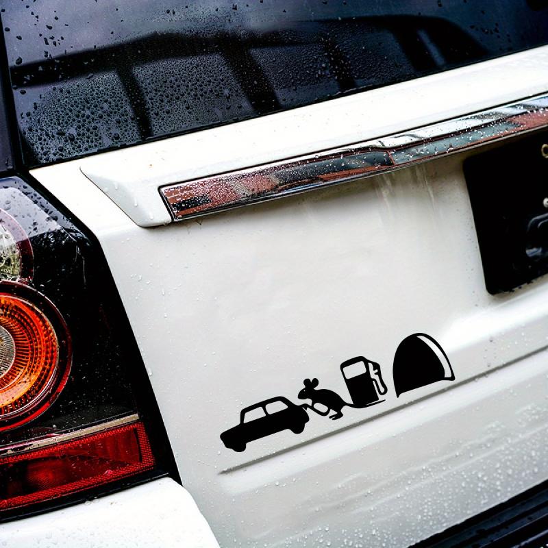 Lovely Mouse Black Car Decals Auto Window Bumper Body Removable Vinyl Decals Animal Auto Accessories Water-Repellent Ornament