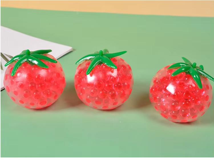 Brinquedo Squishy Fluido de Tomate para Alívio do Estresse Aperte Brinquedos de Subida Lenta Fruta de Simulação Brinquedo Sensorial Fidget para Alívio da Ansiedade Presente