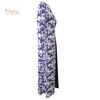 V-O-S WOMEN's WEAR Plus Size Evening Party Medieval Floral Print 3/4 Sleeve Maxi Dress Gown