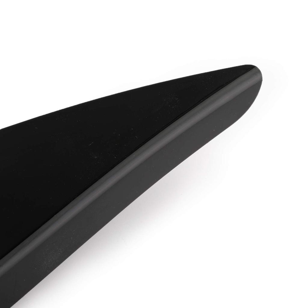Bruce & Shark 4pcs Universal Car Front Bumper Fin Body Splitter Spoiler Canard Lip Splitter Fin Anti-Scratch Extension Universal Gloss Black