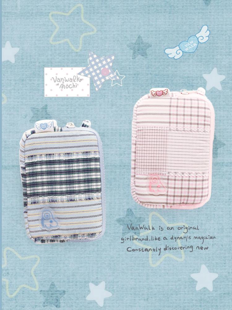 Vanwalk Square Angel Pouch [Check Sky]